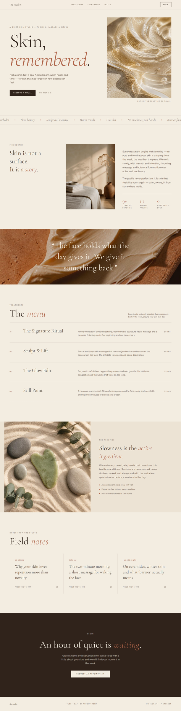 Therapeutic Massage & Healing Arts Spa website by NurAI